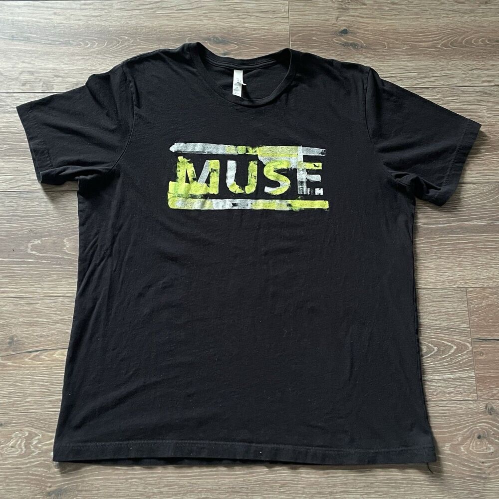 Muse Will Of The People World Tour 2023 T-Shirt Mens 2XL Black Bella Canvas Rock